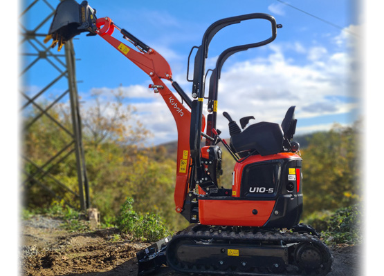 1,2 t Minibagger Bagger mieten - Kubota U10-5